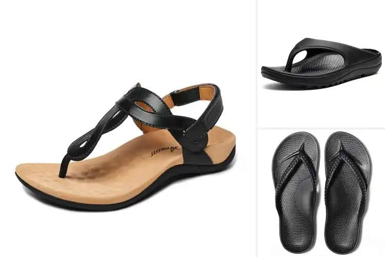 Detailed view of Best Arch Support Sandals