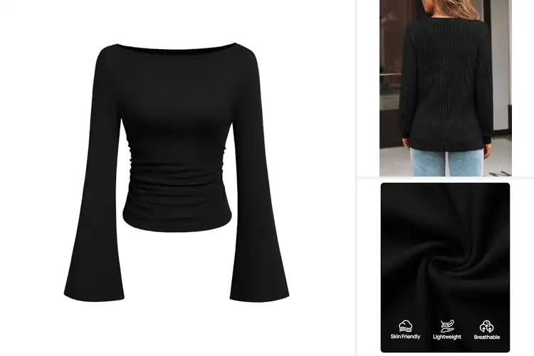 Detailed view of Best Black Tops: 10 Essential Picks for Every Occasion