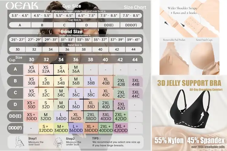 Detailed view of Best Comfort Deep V Bras: 10 Top Picks for Style & Support