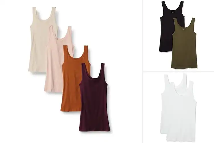 Detailed view of Best Cotton Modal Tank Tops