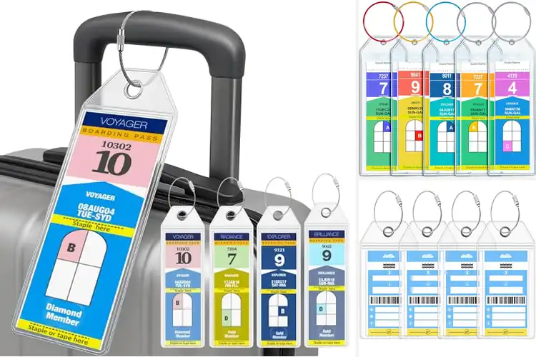 Detailed view of Best Cruise Luggage Tags: Durable, Clear & Secure for Travel