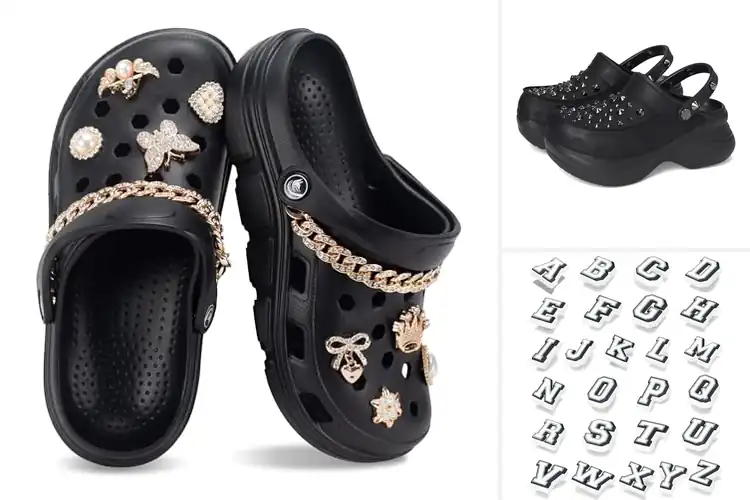 Detailed view of Best Customizable Clogs With Charms