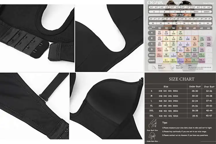 Detailed view of Best Deep V Bra Fits For Women