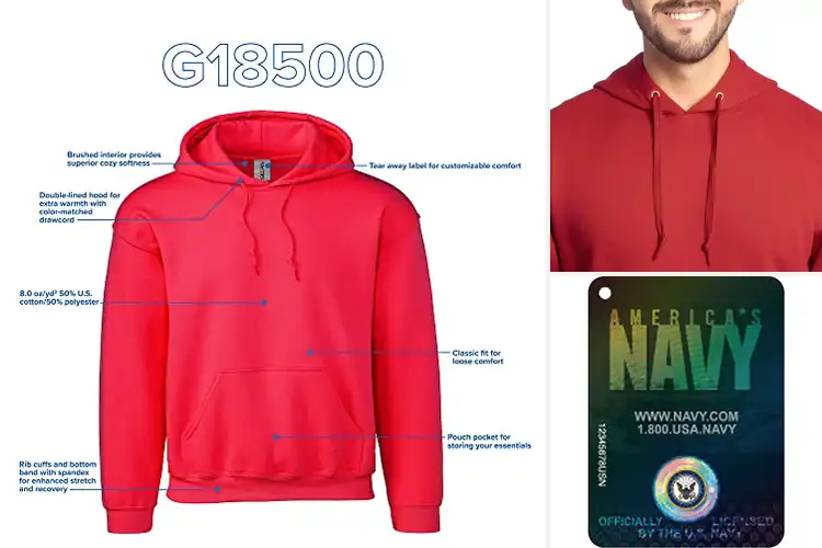 Detailed view of Best double‑needle stitched sweatshirts