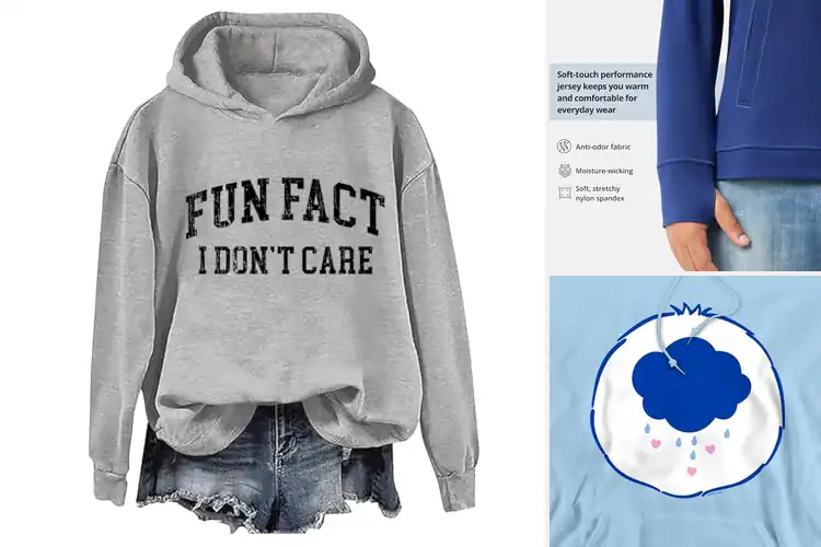 Detailed view of Best Easy Care Hoodies