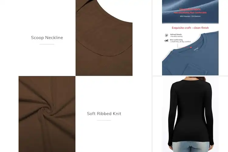 Detailed view of Best Fall Slim Fit Tops: 10 Cozy & Stylish Must-Haves