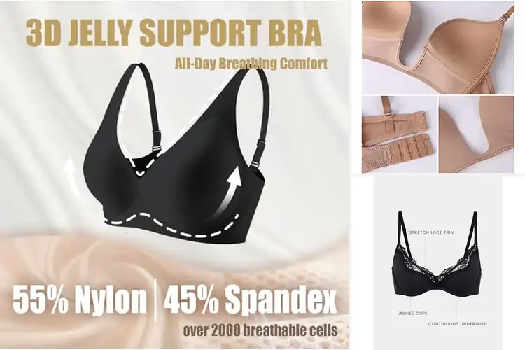 Detailed view of Best Fitted Deep V Bras
