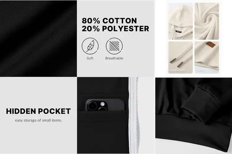 Detailed view of Best Fitted Hoodies For Men: Style & Comfort Redefined