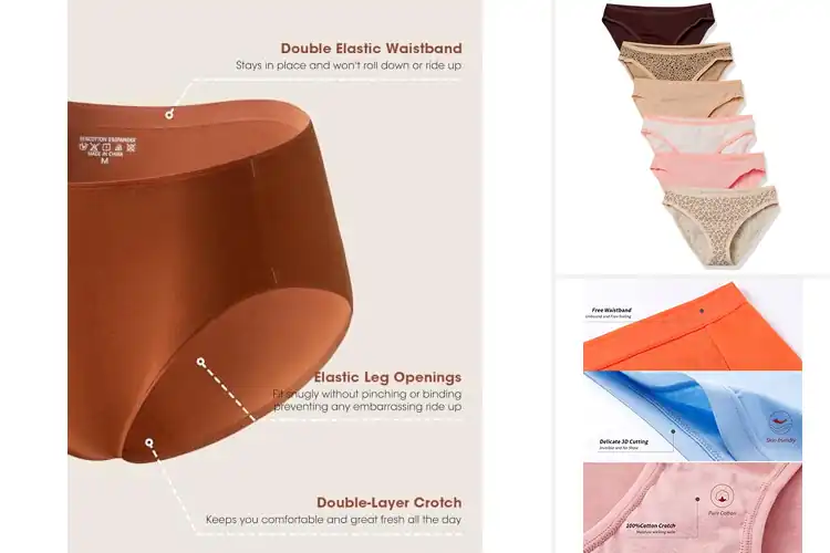 Detailed view of Best Full Coverage Bikini Panties