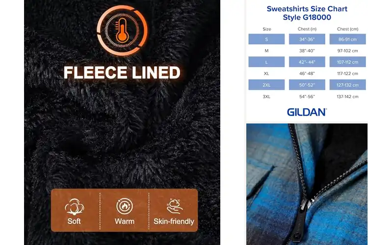Detailed view of Best Heavy Fleece Sweatshirts