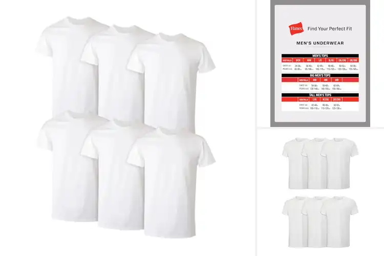 Detailed view of Best Men’s Cotton Undershirts