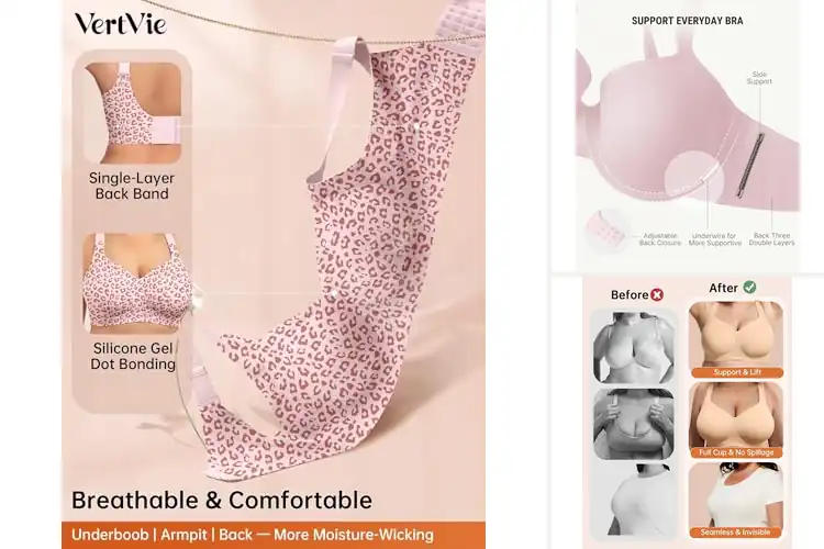 Detailed view of Best Natural Lift Separate Bras: Comfort & Confidence