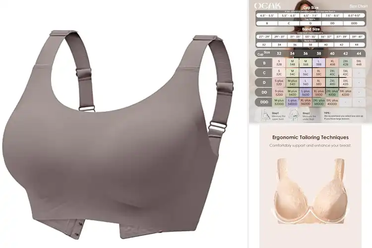 Detailed view of Best No Underwire Bras With Full Support