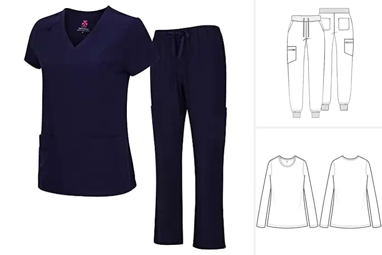 Detailed view of Best Nursing Scrubs For Women: Top Picks for Comfort & Style