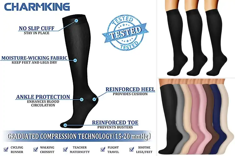 Detailed view of Best Office Compression Socks: Boost Energy & Comfort