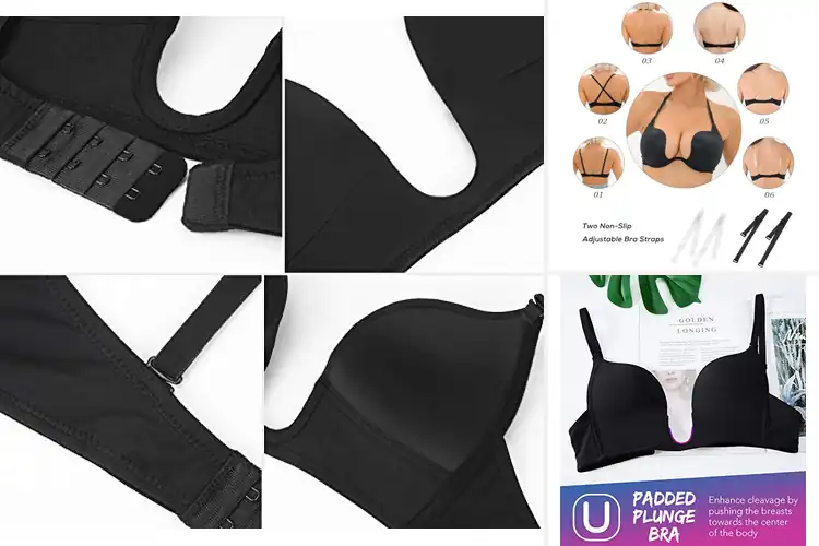 Detailed view of Best Plunge Deep V Bras