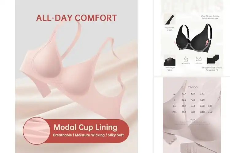 Detailed view of Best Plunge Seamless Bras For Natural Lifts
