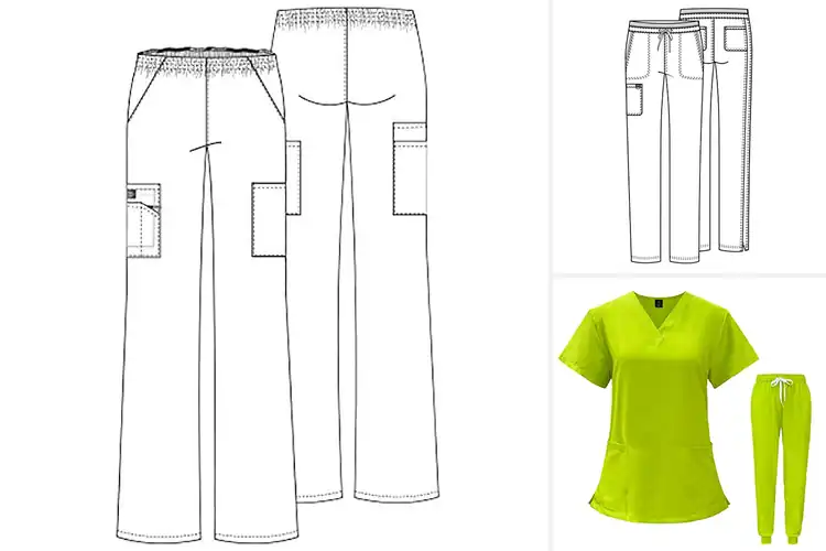 Detailed view of Best Pocket Scrubs For Women