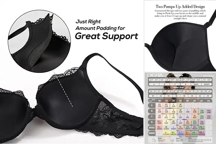 Detailed view of Best Push Up Plunge Bras: Top 10 Confidence-Boosting Picks
