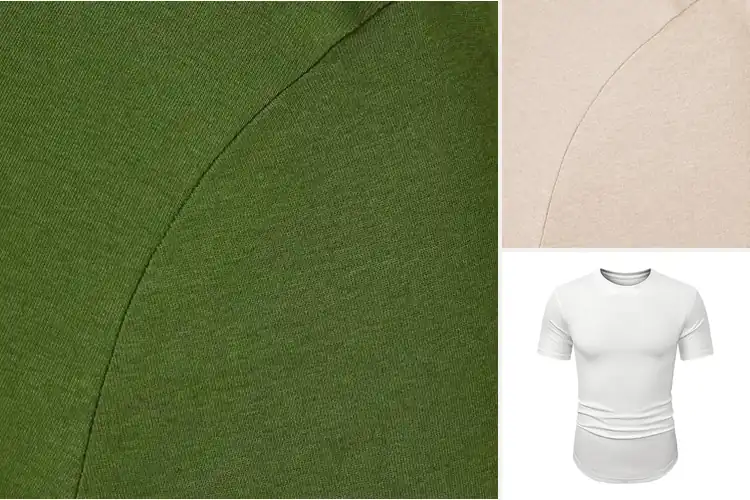 Detailed view of Best Rib Knit Slim Fit Tees: Comfort & Style for Every Day
