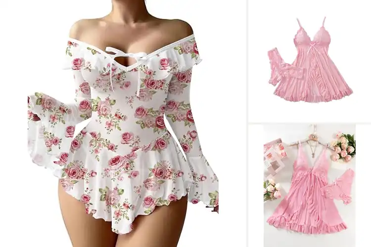 Detailed view of Best Ruffle Lingerie Dresses
