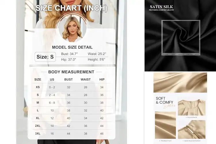Detailed view of Best Satin Blouses
