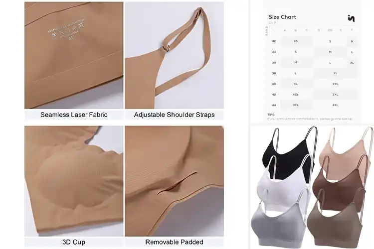 Detailed view of Best Seamless Bralettes