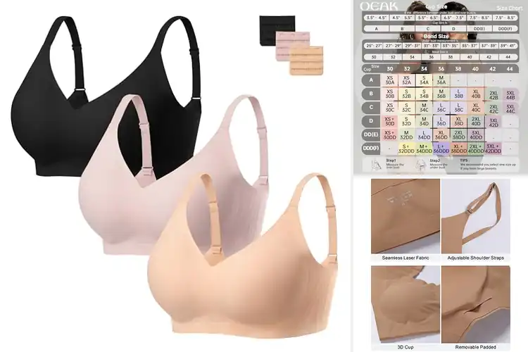 Detailed view of Best Seamless Bras