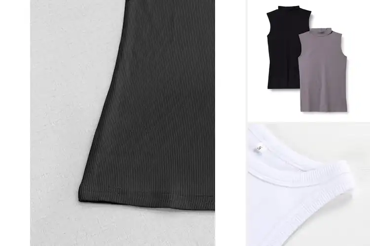 Detailed view of Best Slim Fit Rib Knit Tops