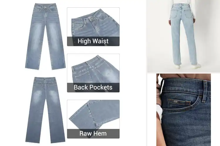 Detailed view of Best Straight Leg Jeans