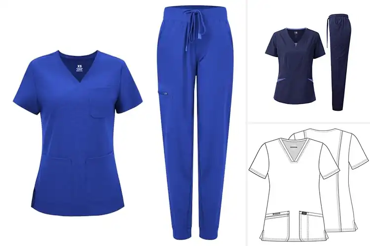 Detailed view of Best Stretch Fabric Scrubs for All‑Day Comfort