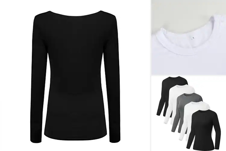 Detailed view of Best Stretchy Long Sleeve Tees