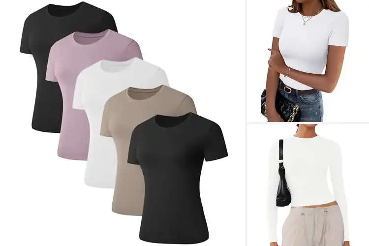 Detailed view of Best Stretchy Tees : Ultra-Soft & Effortless Style