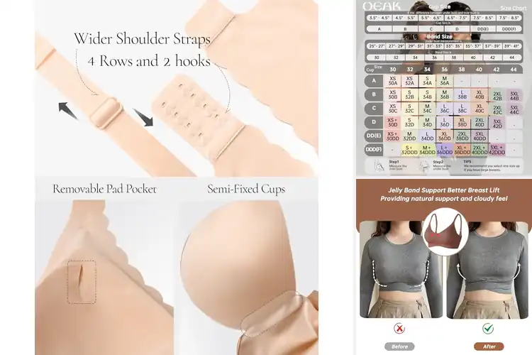 Detailed view of Best Supportive Wireless Bras