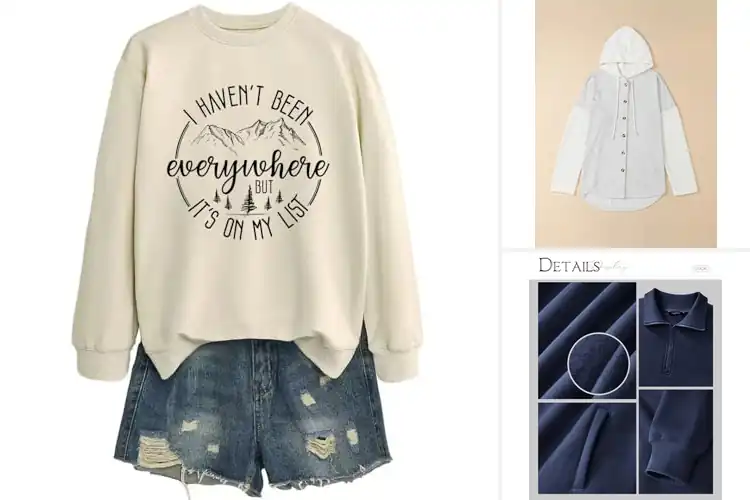 Detailed view of Best Travel Sweatshirts: Stay Cozy and Stylish on Every Trip