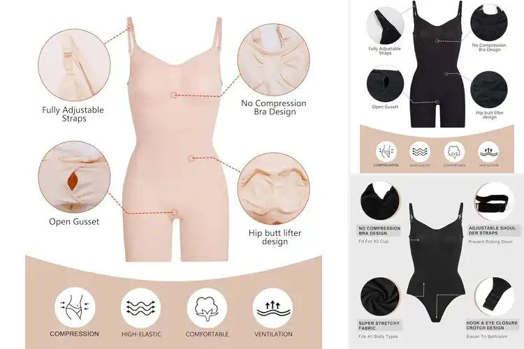 Detailed view of Best Tummy Control Bodysuits
