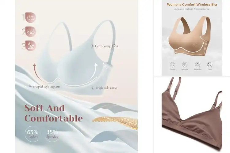 Detailed view of Best Ultra Soft Comfortable Bras