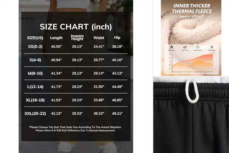 Detailed view of Best Warm Sweatpants