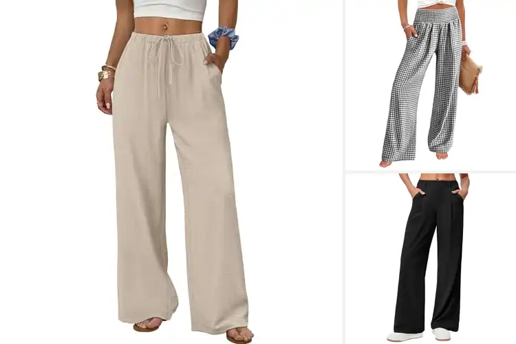 Detailed view of Best Wide Leg Casual Pants