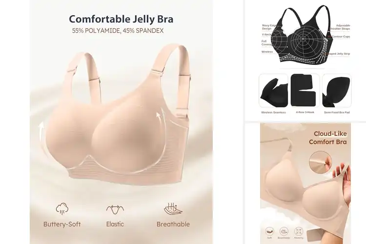 Detailed view of Best Wireless Bralettes With Full Support