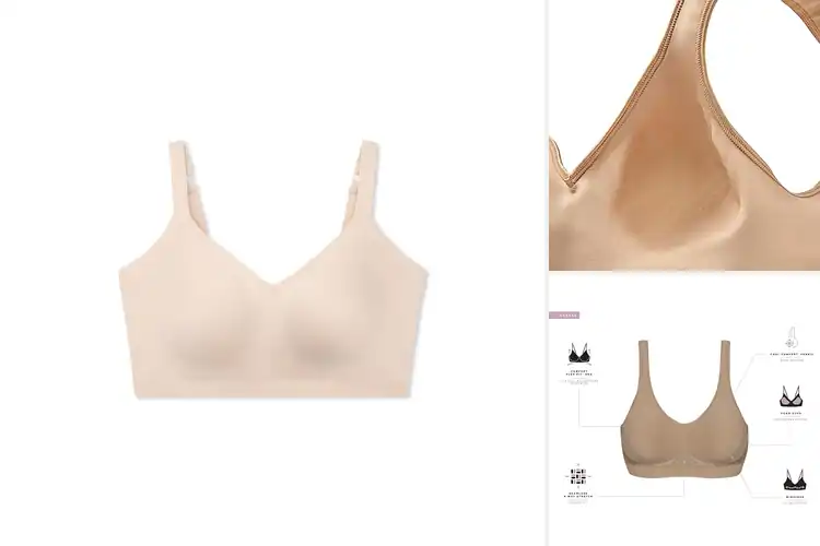 Detailed view of Best Wireless Bras Comfort