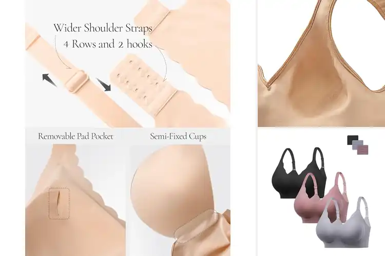 Detailed view of Best Wireless Bras For Comfort