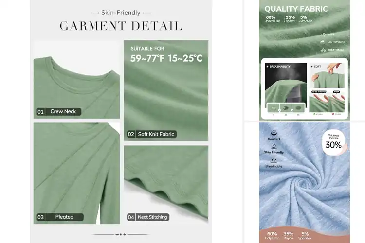 Detailed view of Best Women’s Long Sleeve Tops for Every Occasion