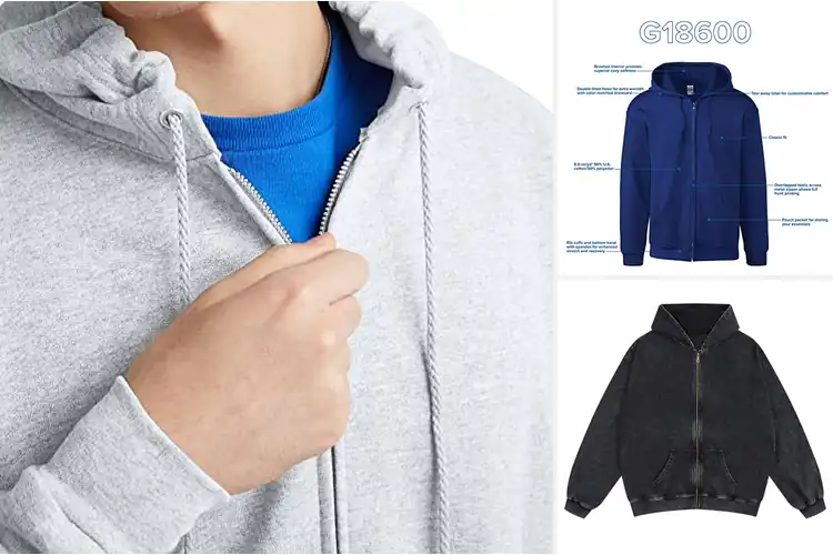 Detailed view of Best Zip-up Hoodies